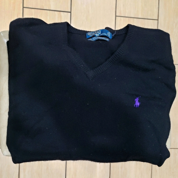 MEN'S WOOL POLO SWEATER - Picture 1 of 3
